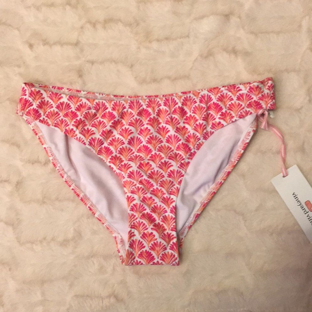 Vineyard Vines Tiny Leaves Print Bikini Bottom XS